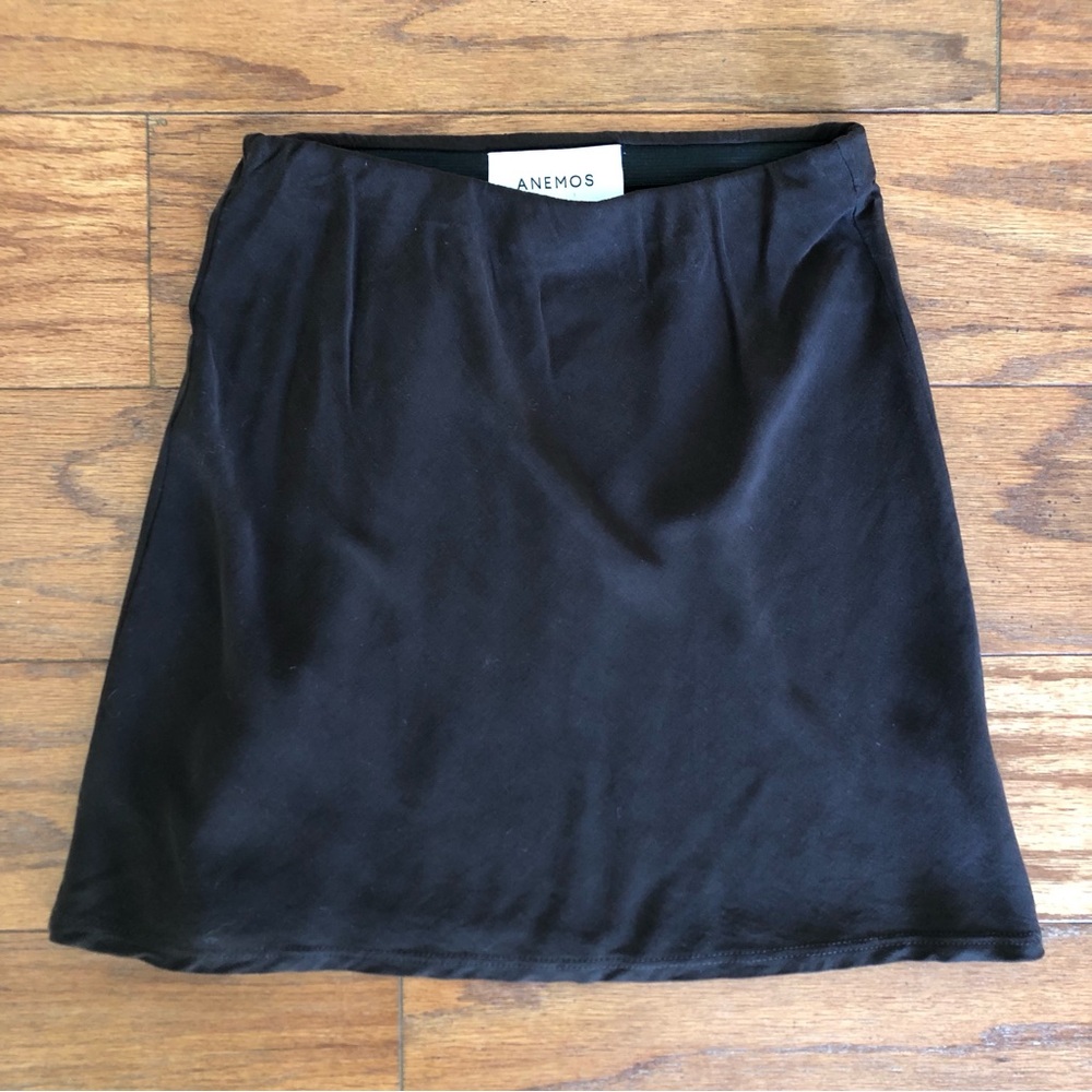 Anemos mini skirt in dark espresso brown